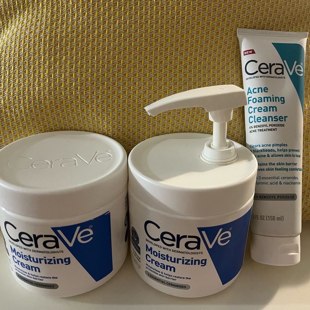 CeraVe Face cleanser & Body cream set